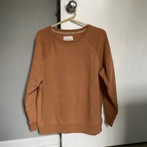 Oversized American Eagle Crew Neck- Mustard Yellow